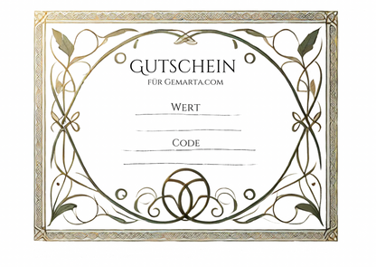 GEMARTA - Digitaler Gutschein mit PDF zum ausdrucken