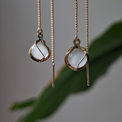 ALLEGRA - Fädelohrringe mit Glasperle