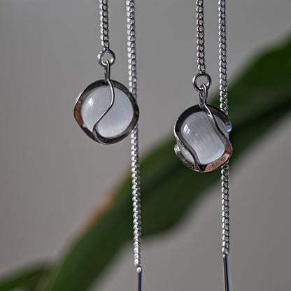 ALLEGRA - Fädelohrringe mit Glasperle