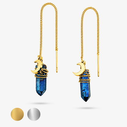 Halloween-Hängeohrringe mit Bergkristall